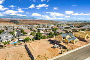 Bird's eye view featuring a mountain view