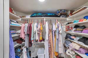 View of spacious closet