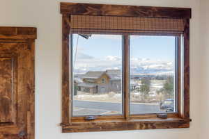 Room details with a mountain view