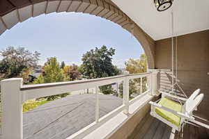 Primary bedroom balcony