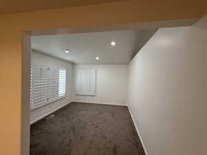 View of carpeted empty room