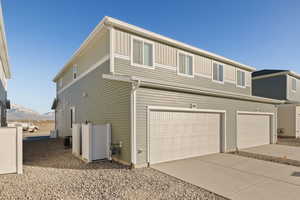 2 car attached garage with driveway for extra parking