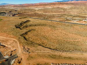 Bird's eye view featuring a mountain view