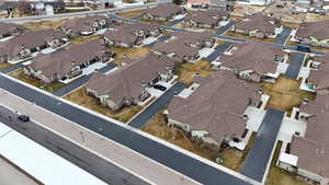 Birds eye view of property