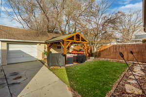 View of backyard zeroscape