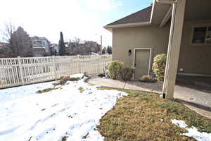 View of snowy yard