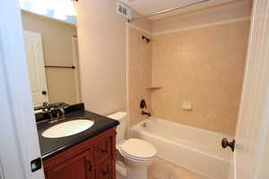 Ensuite bathroom in basement bedroom