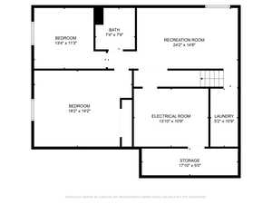 Floor plan.  Downstairs