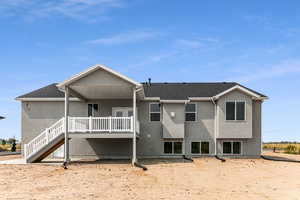 View of rear view of property