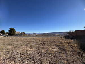 View of yard featuring a mountain view