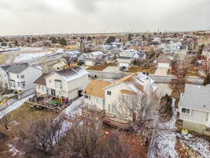 Birds eye view of property