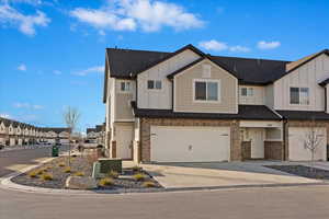 View of front of property featuring a two garage