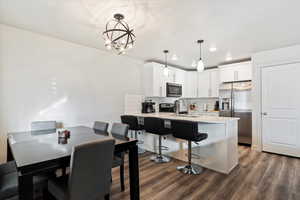 Kitchen featuring kitchen with stainless steel appliances