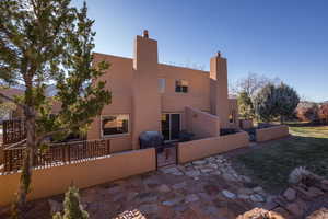 View of rear view of property