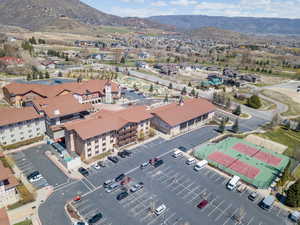 Bird's eye view featuring a mountain view