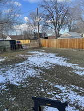 View of snowy yard