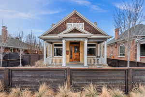 View of front of house with a porch