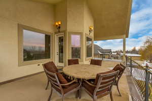 View of patio / terrace featuring a balcony