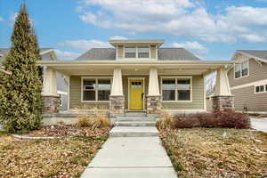 Craftsman house with a porch