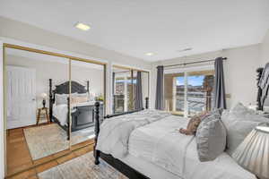 View of tiled bedroom