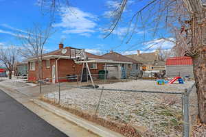 View of rear view of property