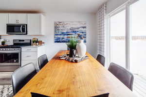 View of dining room