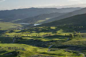 View of mountain feature featuring a water view