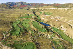 Bird's eye view featuring a mountain view