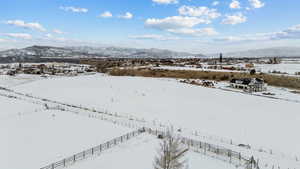 Mountain view with a rural view