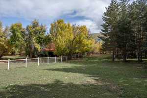 View of yard featuring a rural view