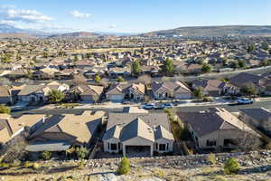 Bird's eye view featuring a mountain view