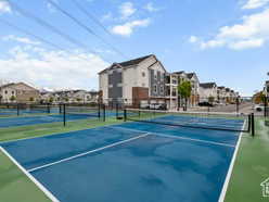 View of tennis court