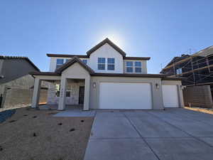 View of front of house featuring a garage