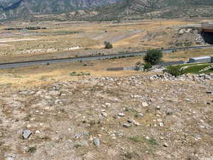 Property view of mountains with a rural view