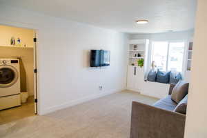 Loft near laundry room