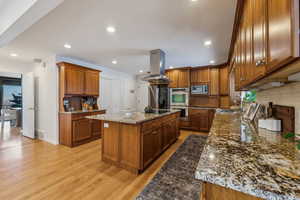 Kitchen leading to formal dining