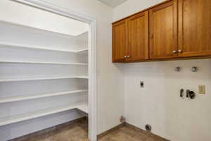 Laundry room with Pantry and powder bath