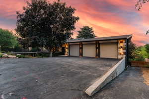 Driveway to lower yard