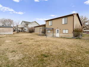 Fully landscaped backyard