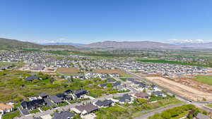 View of property location with nearby suburban area and a mountain backdrop