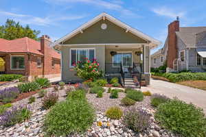 View of front of property with a porch