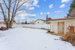 View of snowy yard