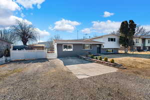 View of split level home