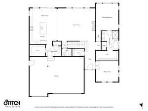 Main level floor plan