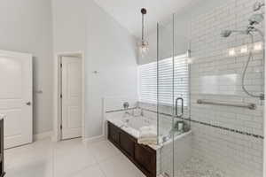 Master bathroom featuring walk-in shower