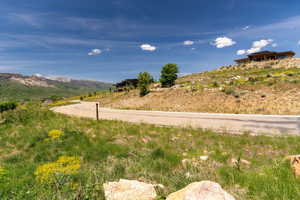 View of street featuring a mountain view