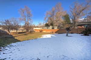 View of snowy yard