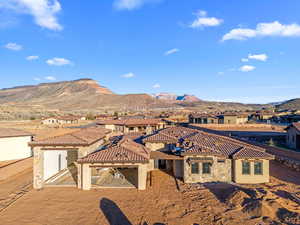 Exterior space with a mountain view