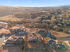 Bird's eye view featuring a mountain view