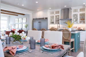 View of Kitchen from dining area